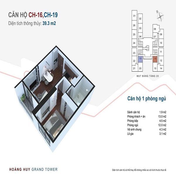 Hình Ảnh Mặt Bằng Chung Cư Hoàng Huy Grand Tower Hải Phòng