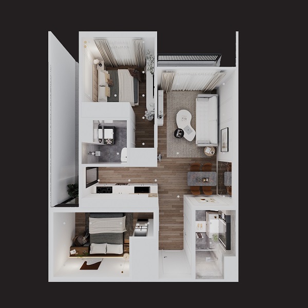 Hình Ảnh Mặt Bằng Căn Hộ Nhà ở Xã Hội 384 Lê Thánh Tông